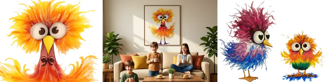 smallbirdart logo – bird character